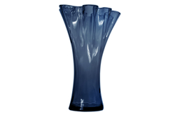 Ваза 30см San Miguel Artesania темно-синяя матовая