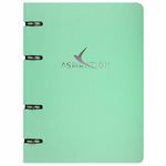 Тетрадь на кольцах А5 160х212 мм, 120 листов, картон, фольга, клетка, BRAUBERG, "Pastel", 404734