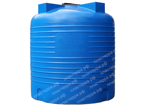 Емкость цилиндрическая Пластерра PT VL 1500 л. вертикальный (1240x1240x1360см;синий) - арт.560117