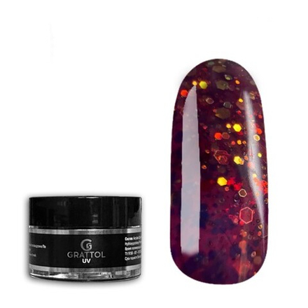 GRATTOL Гель камуфлирующий Camouflage Gel Opal Mercury, 15 мл