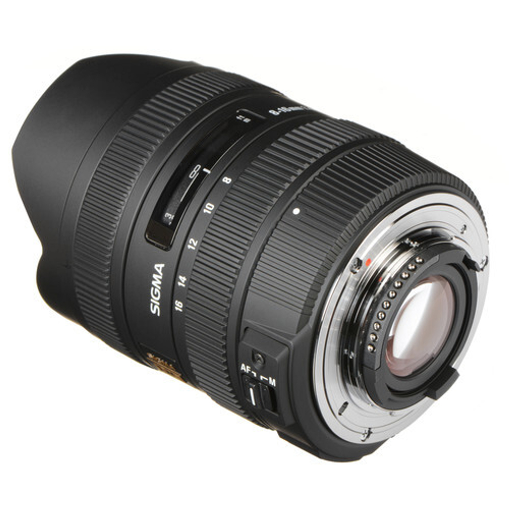 Объектив Sigma AF 8-16mm f/4.5-5.6 DC HSM Canon EF-S, черный