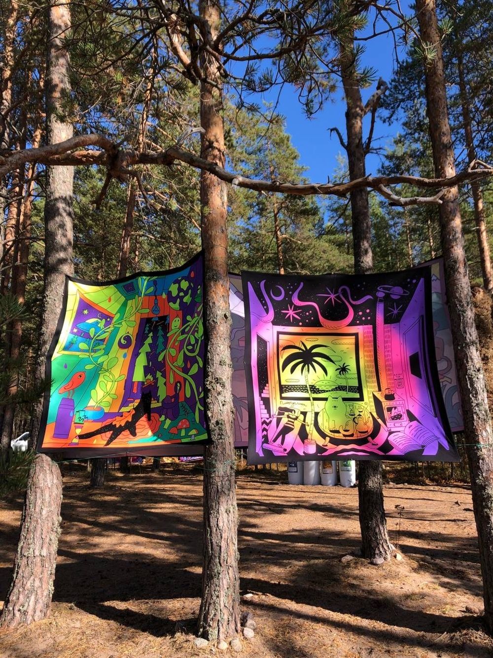 Полотно Plushedelica «Зима» / Рассвет