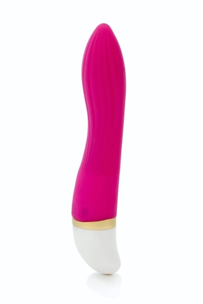 Лиловый волнообразный вибратор - 20 см. (Цвет: лиловый)