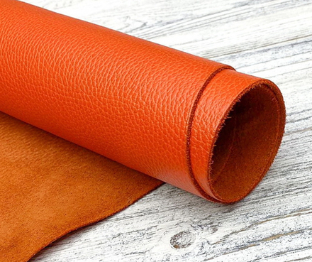 Лакшери цв. Оранжевый / Luxury Tannery Orange, толщ. 1,3-1,5 мм, натуральная кожа