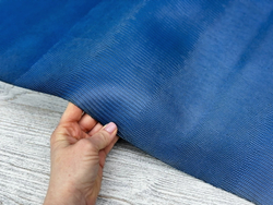 Lizard Blue (0,9-1,1мм), цв. Голубой, натуральная кожа