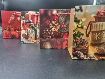 Пакет подарочный новогодний 23*10*18 МС-7706 МИКС4 бумага КНР