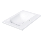 Раковина Vincea VCB-3M600W из искусственного камня, цвет белый