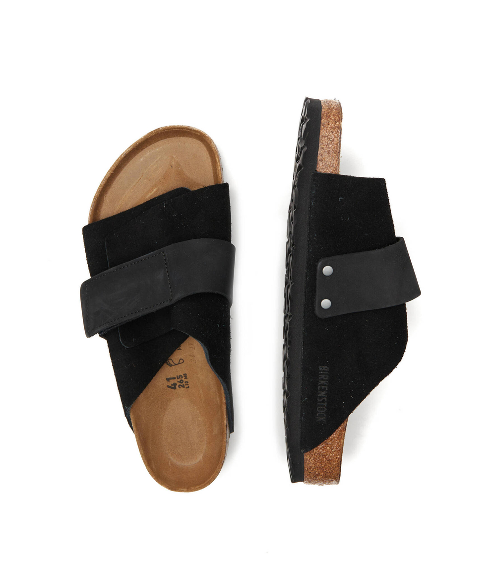 Шлепанцы кожаные kyoto vl Birkenstock - черный(1022350)