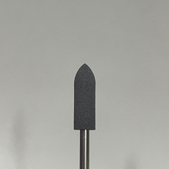 Фреза-полировщик Силикон-карбидный, грубый, серый, конус закругленный 6мм