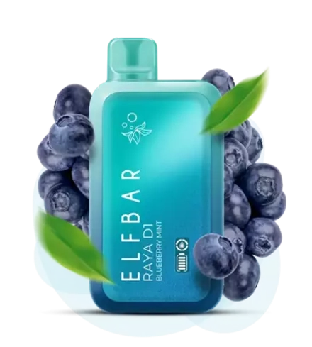 ELF BAR RAYA D1 - Blueberry Mint (5% nic)