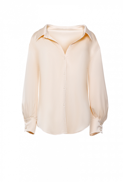 Fall/Winter 2021, Шелковая блуза с глубоким декольте
