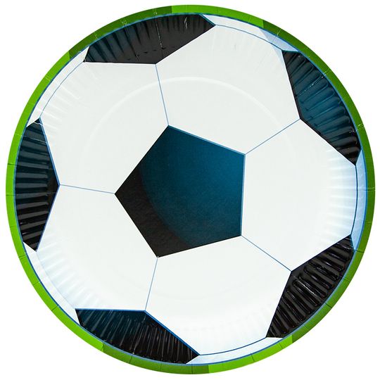 Тарелки 23 см., Футбольный мяч, 6 шт.