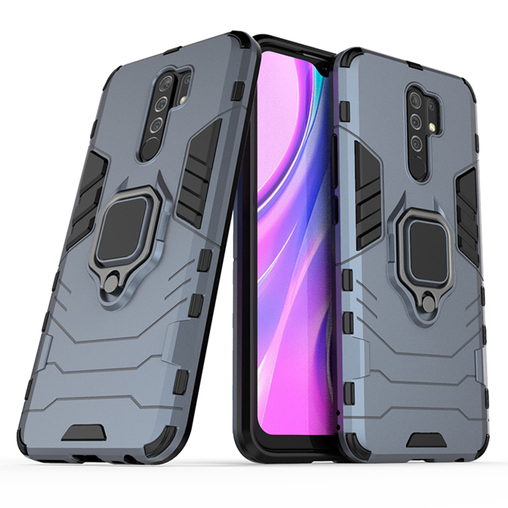 Противоударный чехол с кольцом Panther Case для Xiaomi Redmi 9