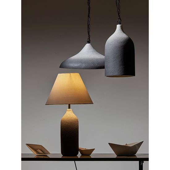 Светильник настольный sustainable collection, D30х55 см, черный/белый