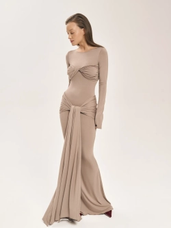 Hanna dress taupe