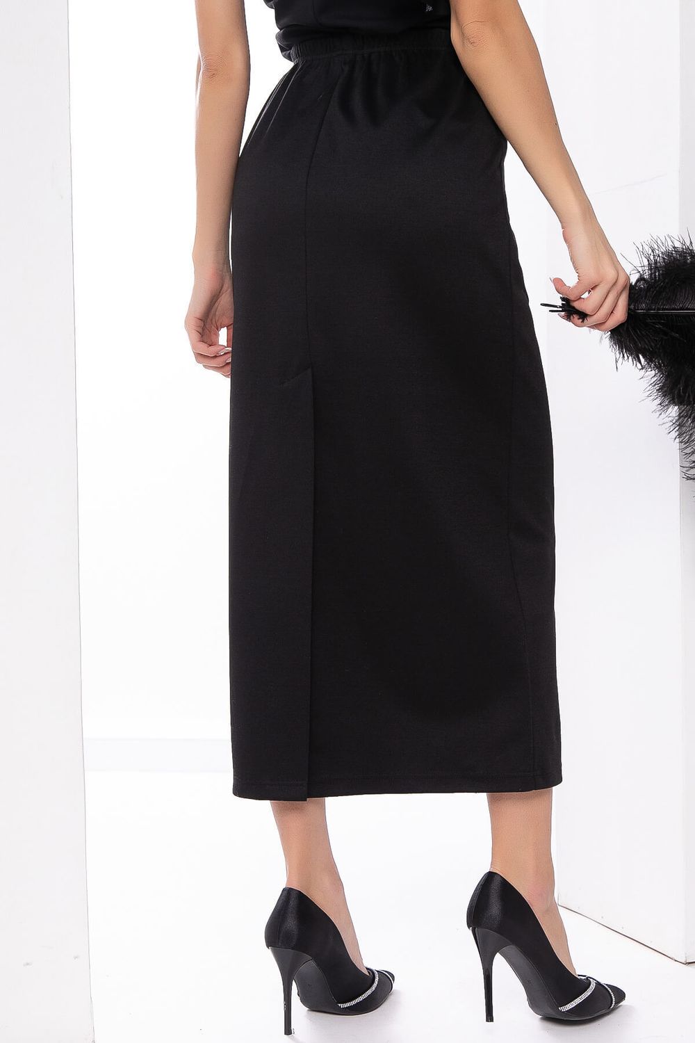 Юбка макси (блэк) Ю7993 LT Collection (Акция)