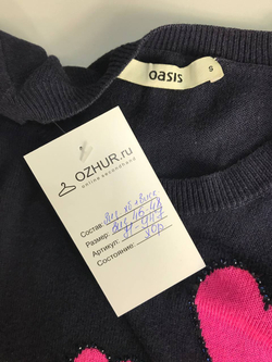 Джемпер OASIS практичный, повседневный, маркировка S, визуально 44-46 размер
