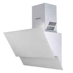 Вытяжка наклонная Ginzzu HKH-215 белое стекло 650м3/час, сенсорное управление, пульт