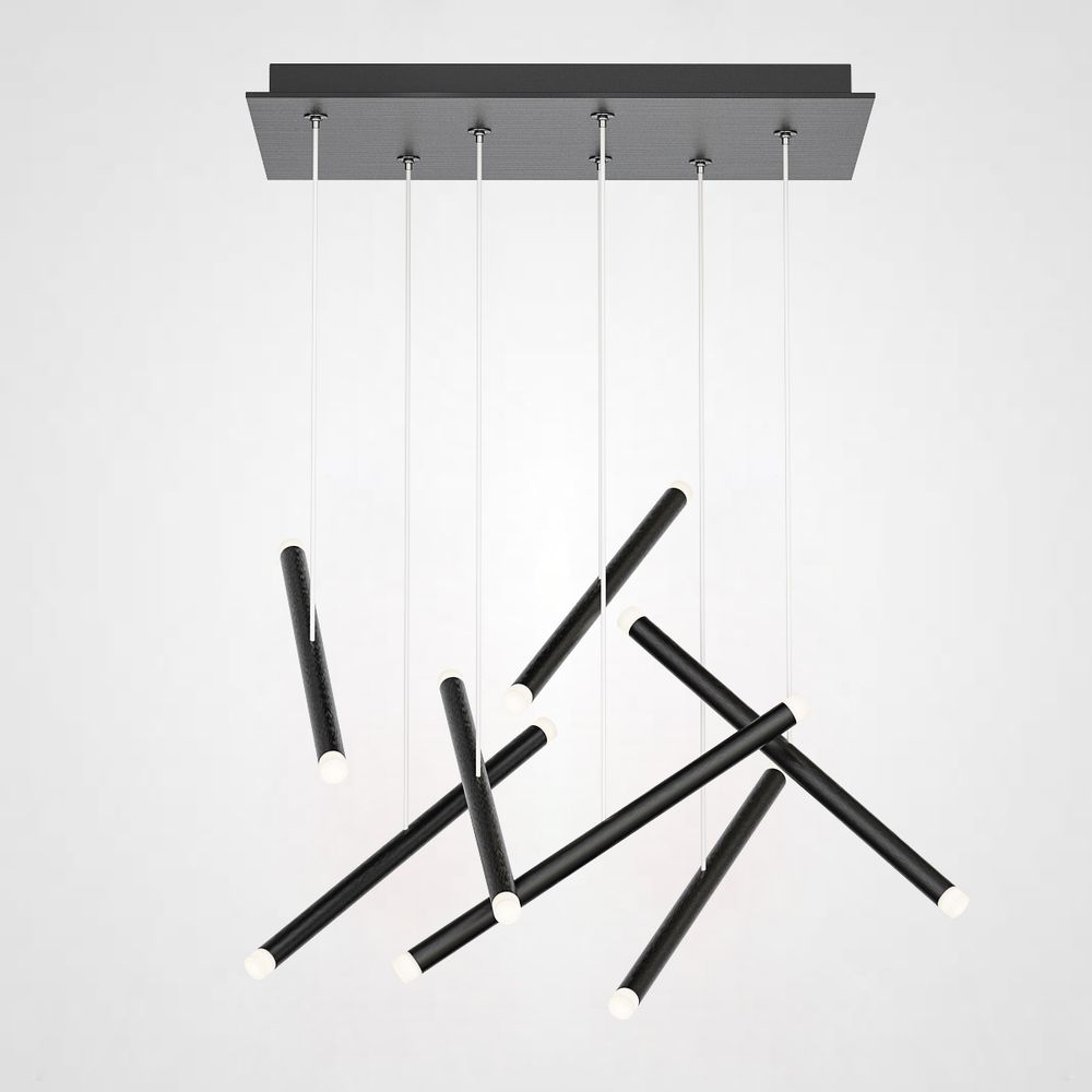 Люстра Dutti D0068 Led Chandelier Modern 7 Black By Imperiumloft