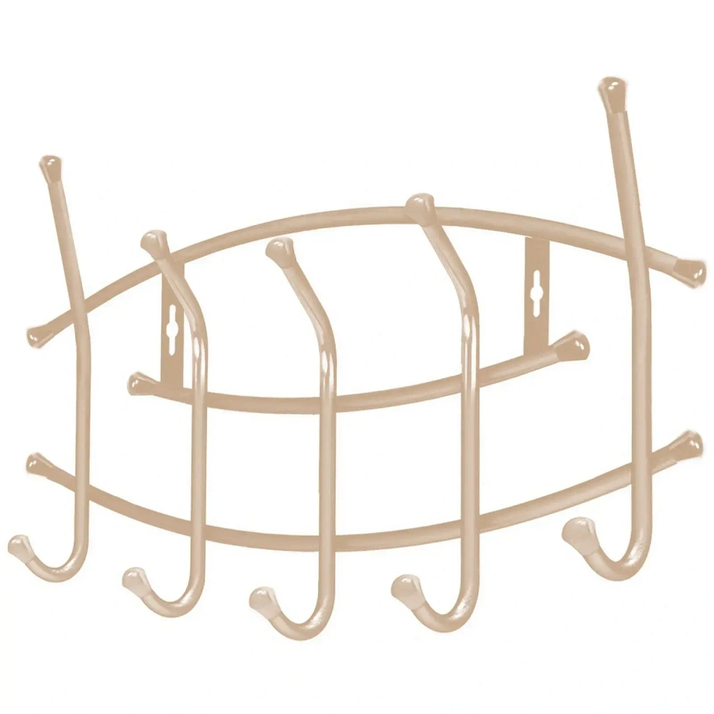 Вешалка настенная 440*300*85 (5 крючков) Бежевый металлик ВНП3/БЖ