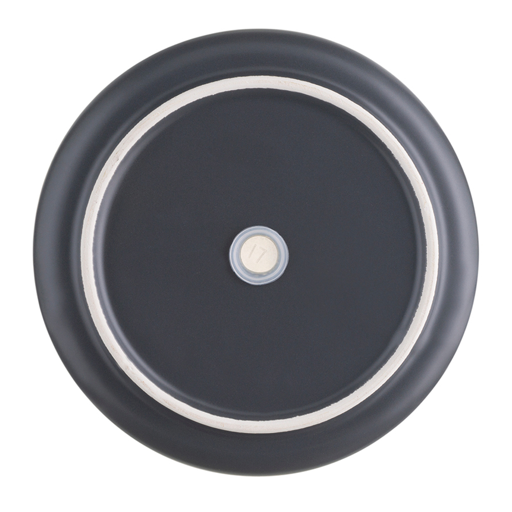 Горшок цветочный серого цвета из коллекции edge, 2,7 л