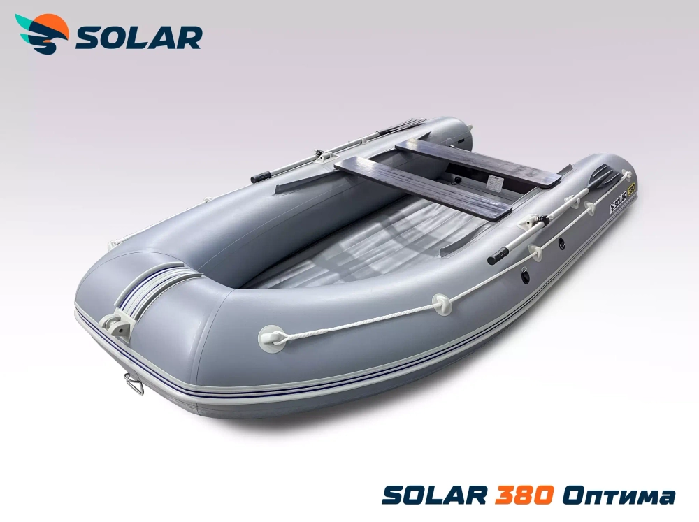 Лодка надувная моторная solar-380 к (оптима)