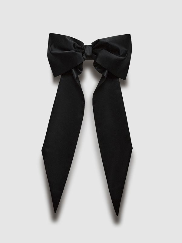 Пояс-бант к брюкам, черный