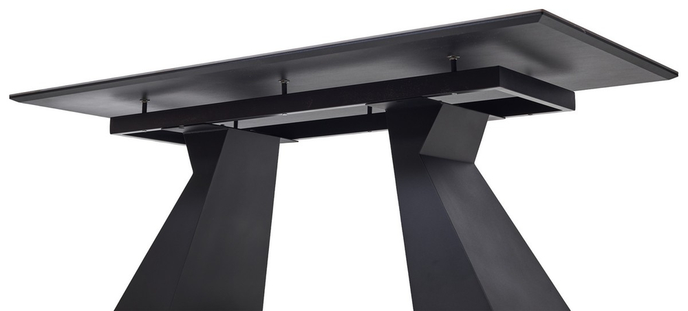 Стол М-City DISAUR Богарт 200 Титан (Titanium Black Pulido), керамика, Черный