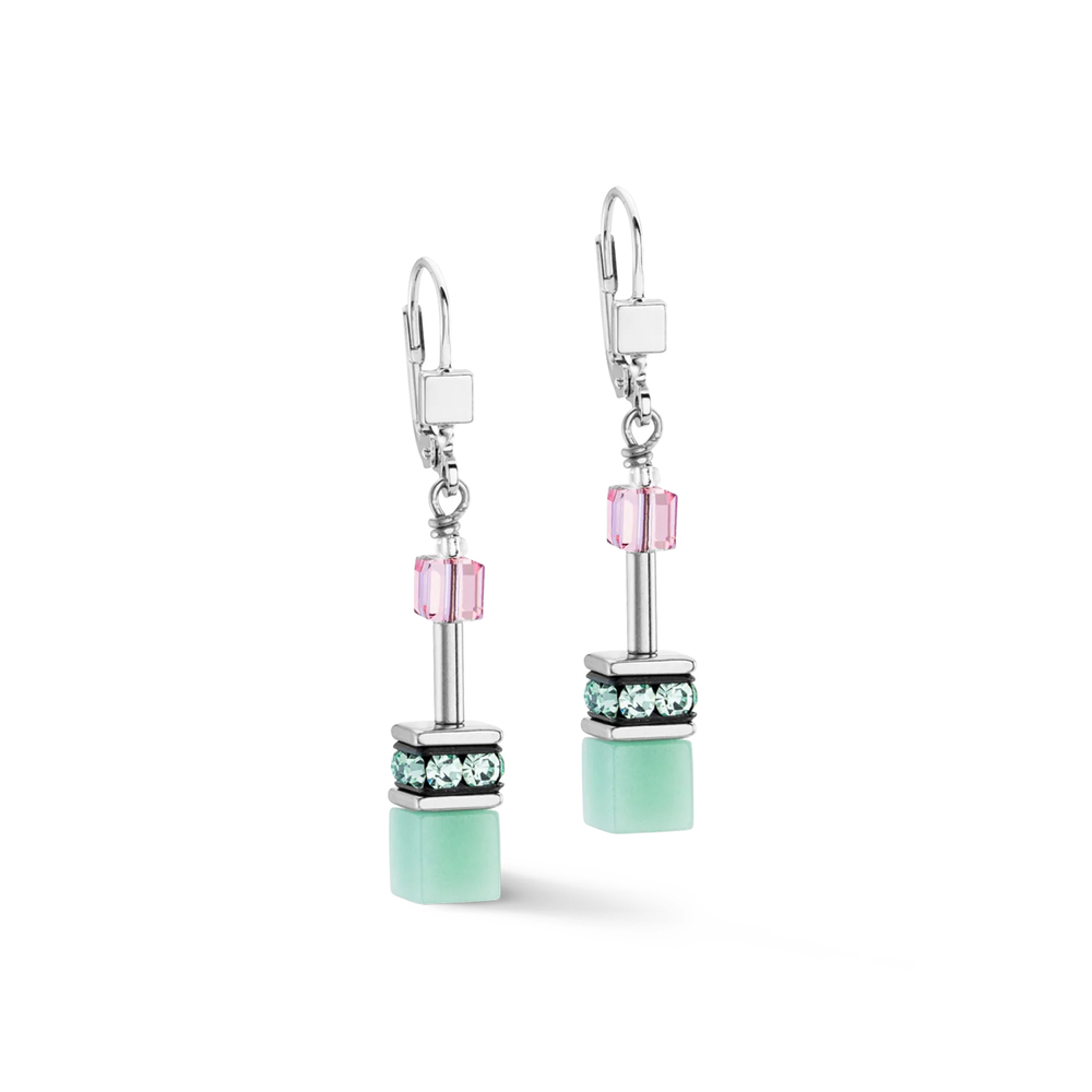Серьги Coeur de Lion Green-Pink 4023/20-0504