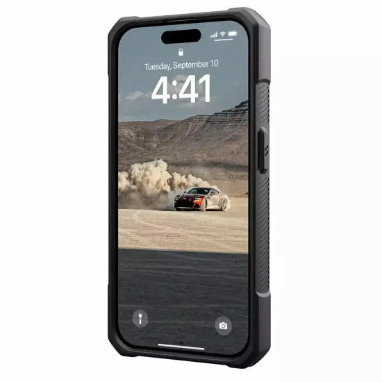 Чехол Uag Monarch для iPhone 15 Pro MAX 6.7", цвет карбон (Carbon Fiber)