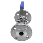 Stainless steel ball valve Elephant BV.F.Fp.T.ISO.304.180 580 psi, SS304, full port, flanged connection, with ISO 5211 mounting pad