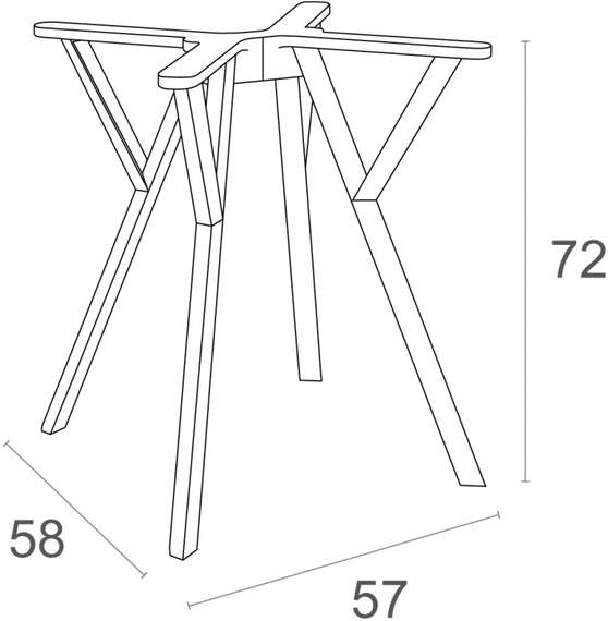 Подстолье Max Legs Small черное