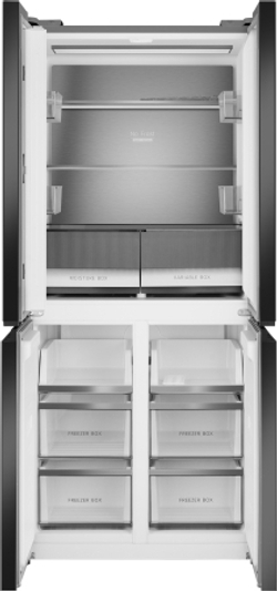 Холодильник Weissgauff WCD 450 Bru Steel Glass NoFrost Inverter