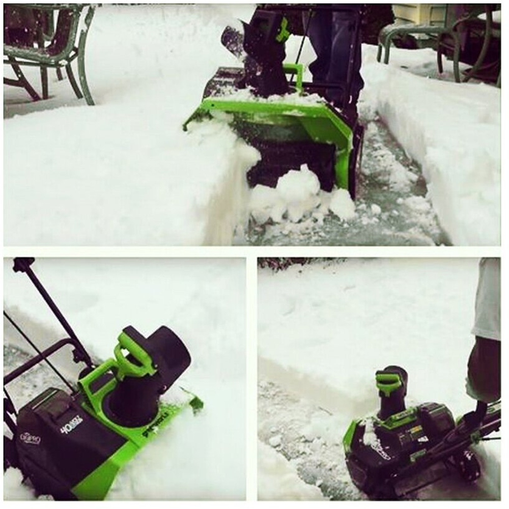 Снегоуборщик GREENWORKS GD40SB 40В,51см,б/щ,1хАКБ 4Ач и ЗУ (2600607)