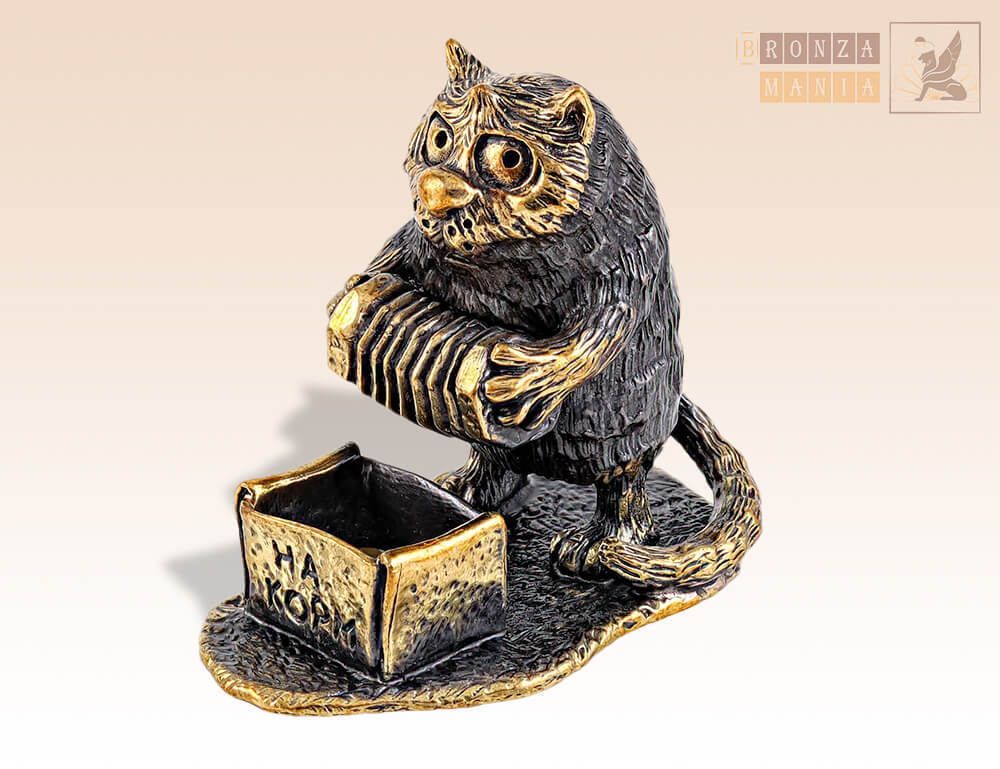 фигурка Кот Уличный музыкант