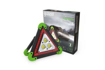 Фонарь автомобильный 15W Li-ion 2400mAh GF802 черный Gauss