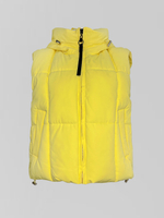 Жилетка YLL 93107 однотонная на молнии с капюшоном