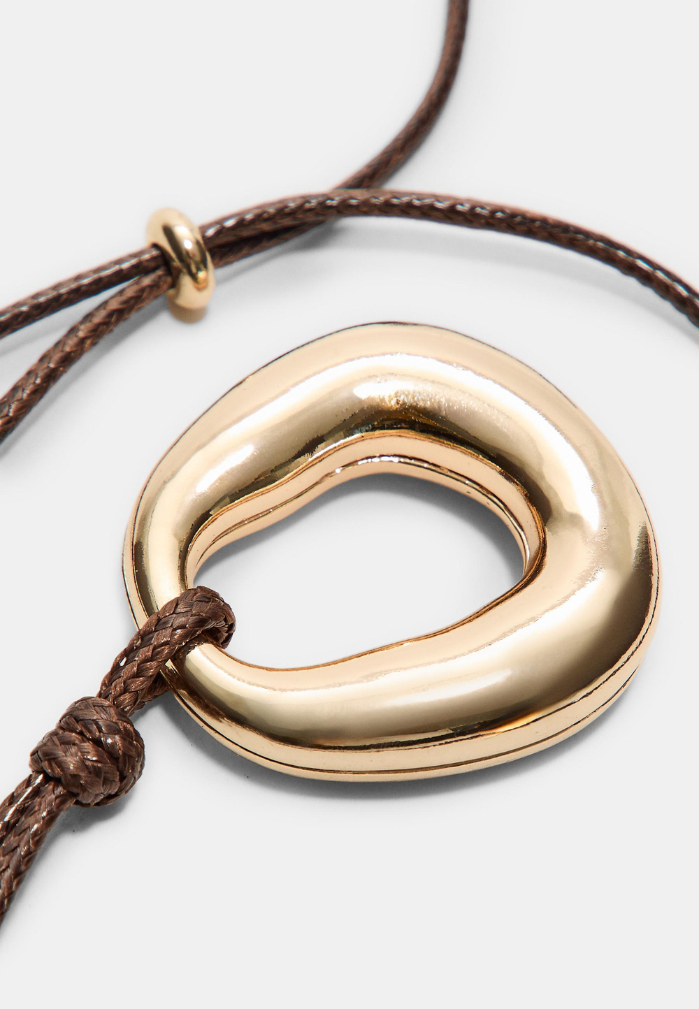 STRADIVARIUS Ожерелье-шнур с подвеской, золотой