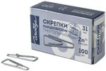 Скрепки 31 мм с загнутым краем треугольные 100 шт., оцинкованные, GLOBUS, С31-100Ц