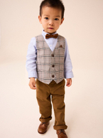 Комплект из четырех предметов для мальчика Next 633-724, Коричневый, Голубой