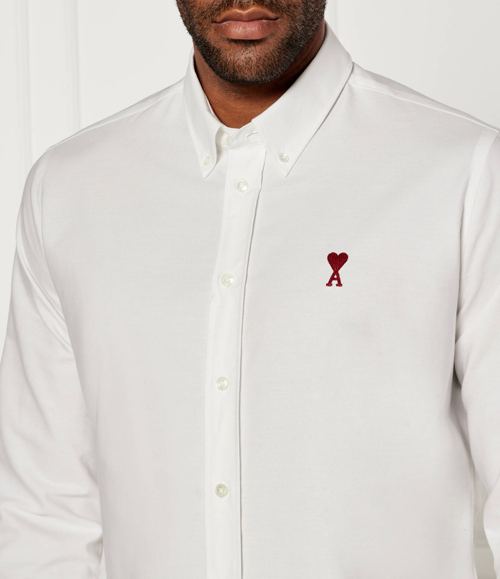 Рубашка AMI Paris - белый(BFUSH063 CO0031)