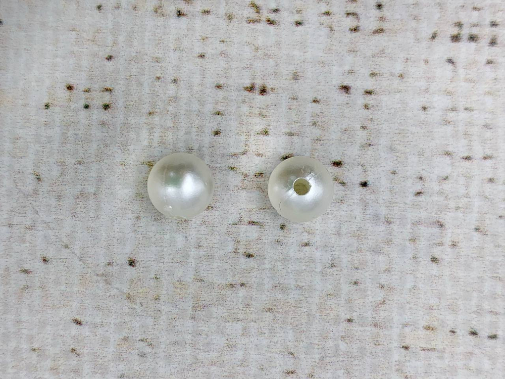 Бусины пришивные под жемчуг, Ø 8 мм, молочный