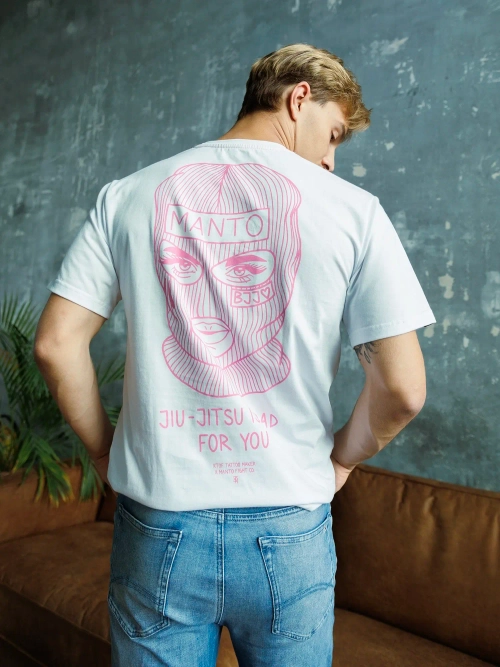 Футболкаx MANTO x KTOF BALACLAVA белая