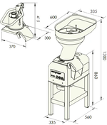 Овощерезка Robot Coupe CL60 2 воронки