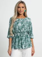 Блуза Каталея (зеленая) Б15663-47М LT Collection
