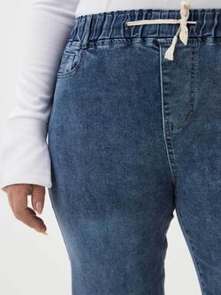 Джинсы на резинке больших размеров