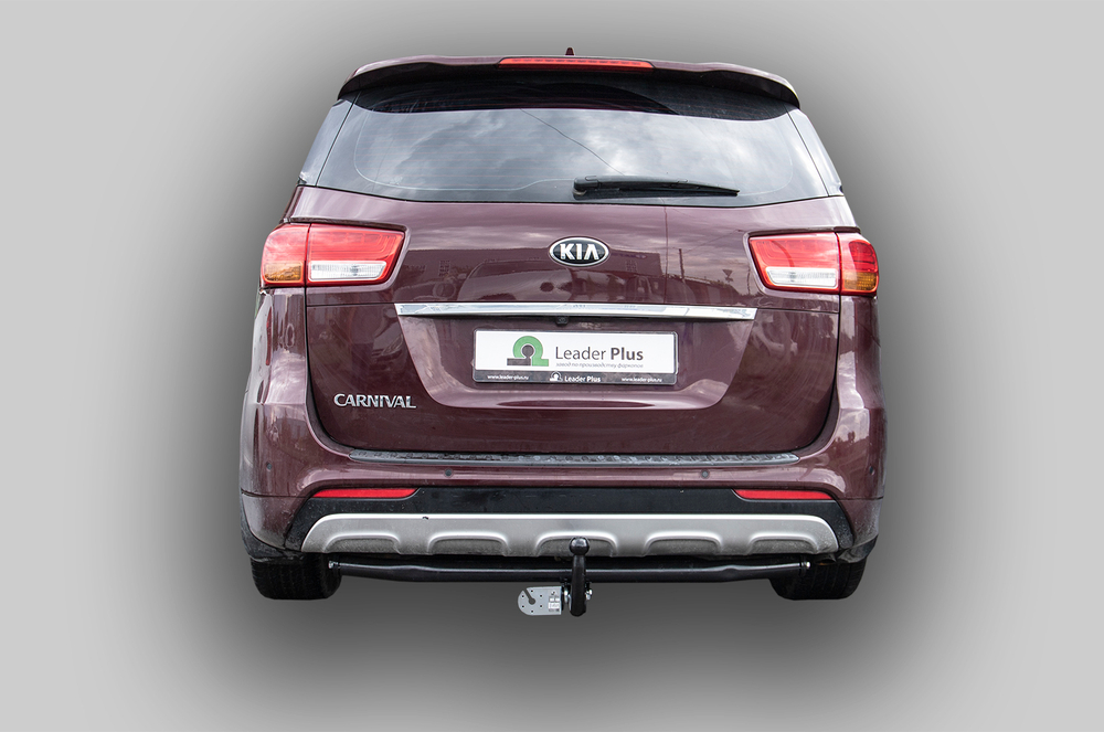Фаркоп(прицепное) Лидер-Плюс для KIA CARNIVAL III (YP) 2014 - 2021 г.в.(паспорт и сертификат в комплекте)(без электрики)K133-A