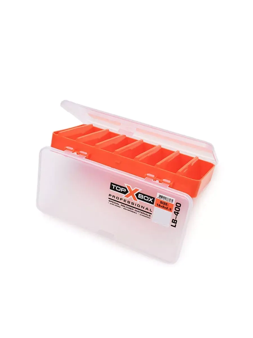 Коробка для приманок LB - 400, оранжевое основание