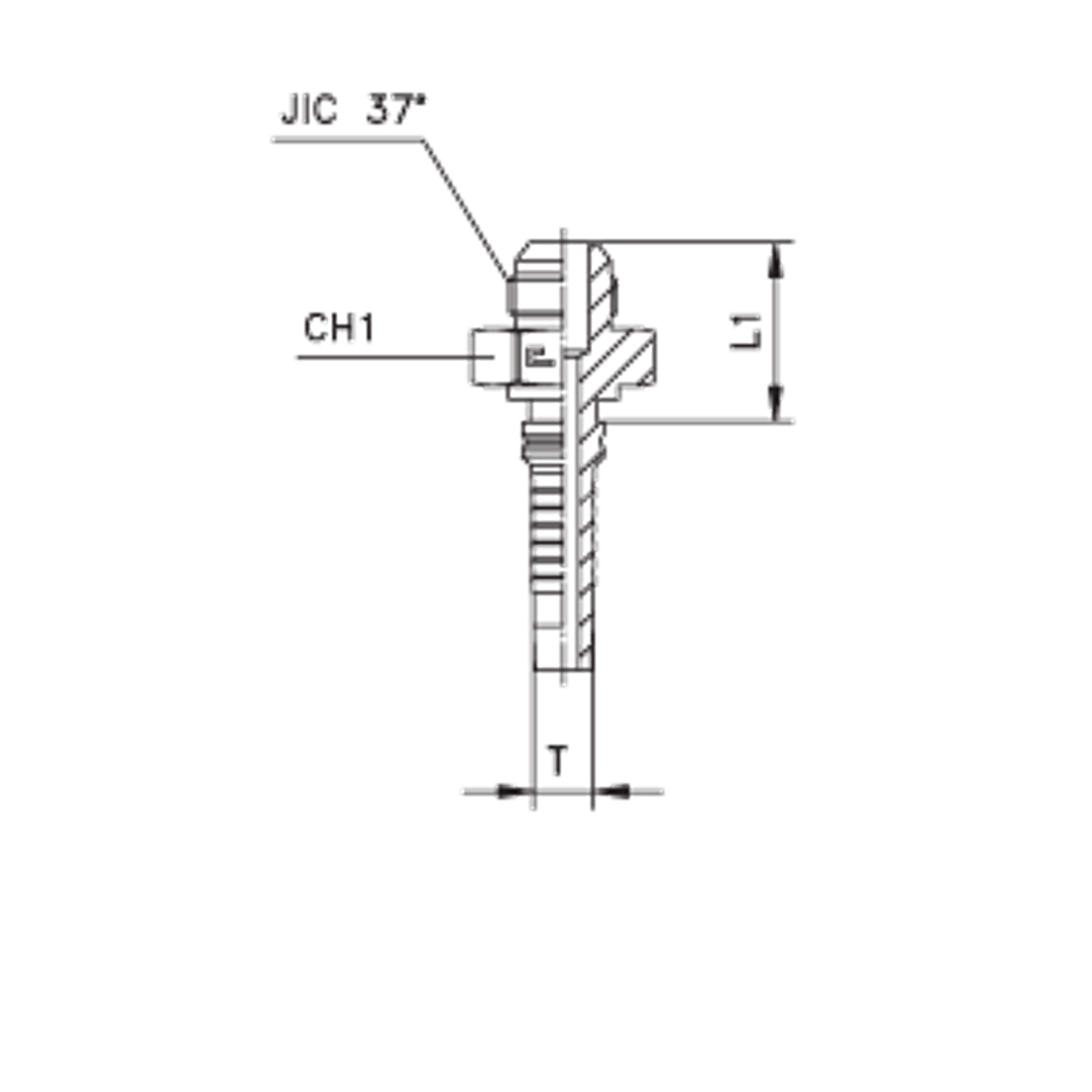 Фитинг DN 20 JIC (Ш) 1.5/16 Interlock