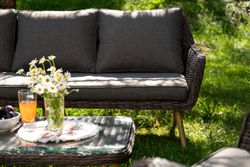 "Прованс" лаунж-зона плетеная из искусственного ротанга, цвет коричневый